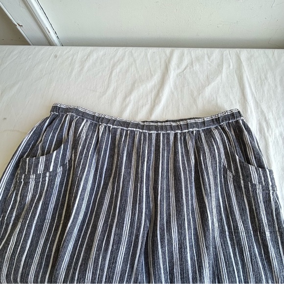 Chico's Cotton Stripe Capri Pants - Picture 5 of 8